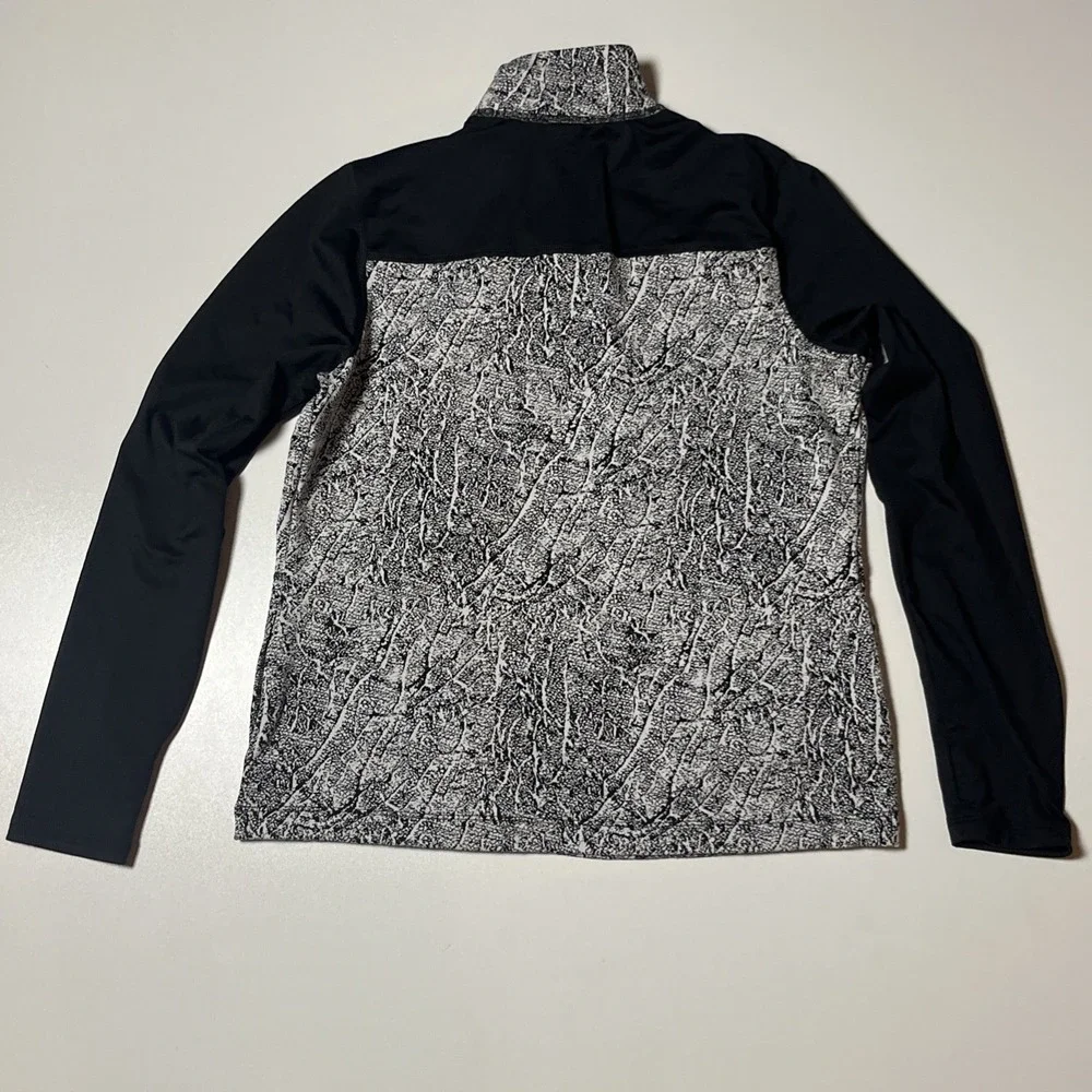 Avia Active Top & Legging Set Size M 8-10 Marbled Fleece Lined Athleisure Outfit